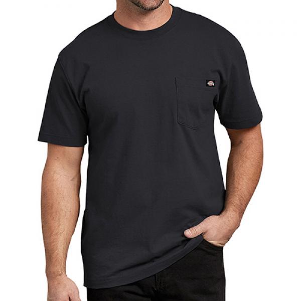 (WS450 BK) HEAVYWEIGHT TEE-BLACK